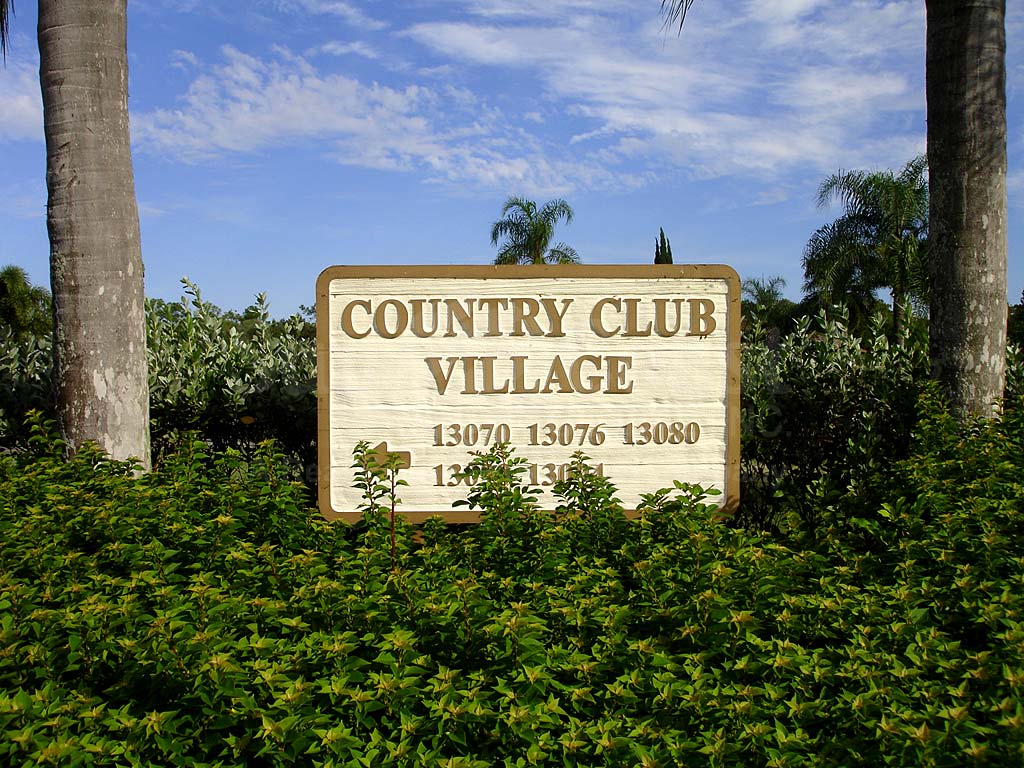 Country Club Village Signage